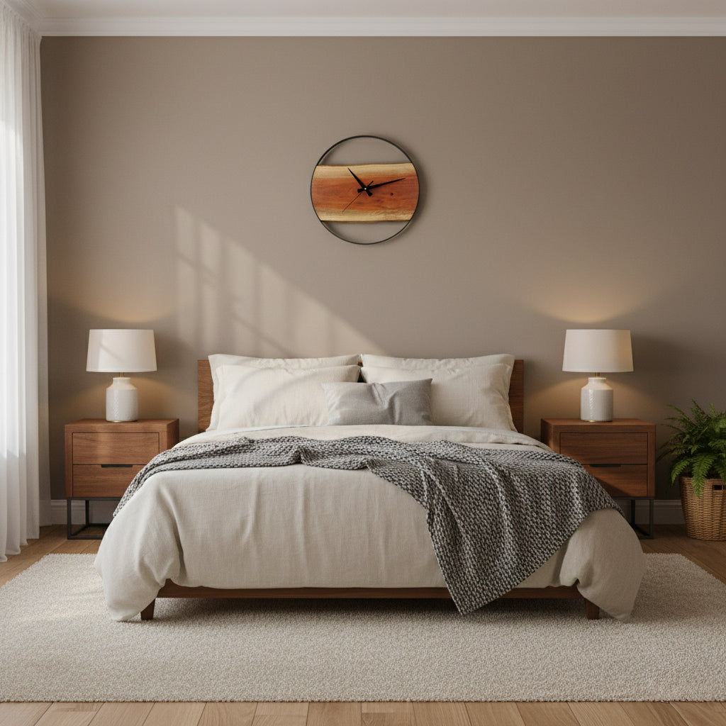 Eucalyptus Wallnut Wall Clock