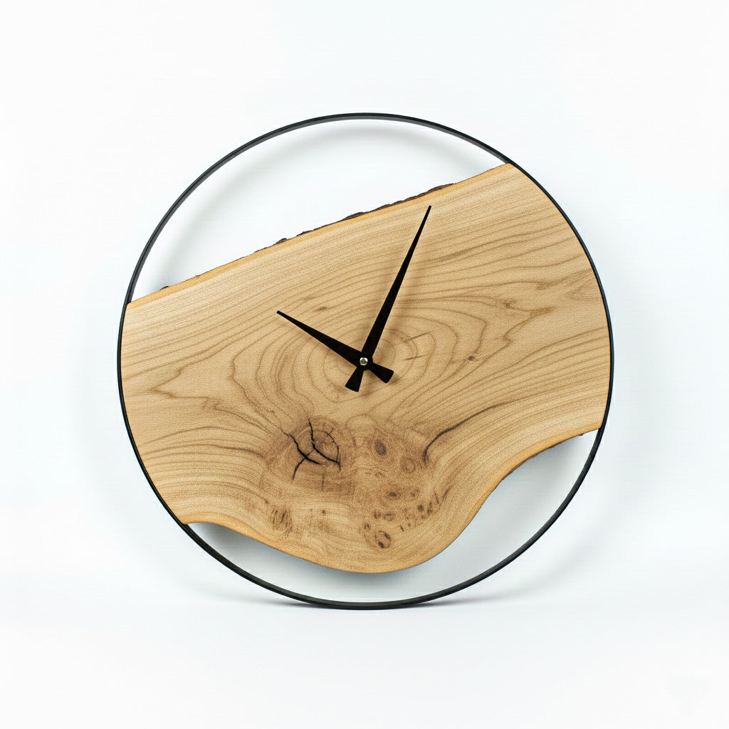Light Wallnut Wall Clock
