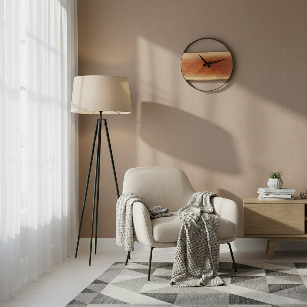 Eucalyptus Wallnut Wall Clock