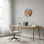 Light Wallnut Wall Clock