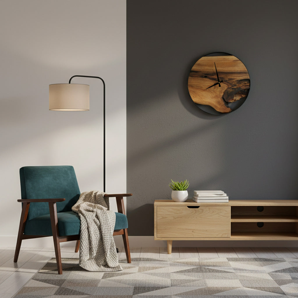 Dark Wallnut Wall Clock Secondary image