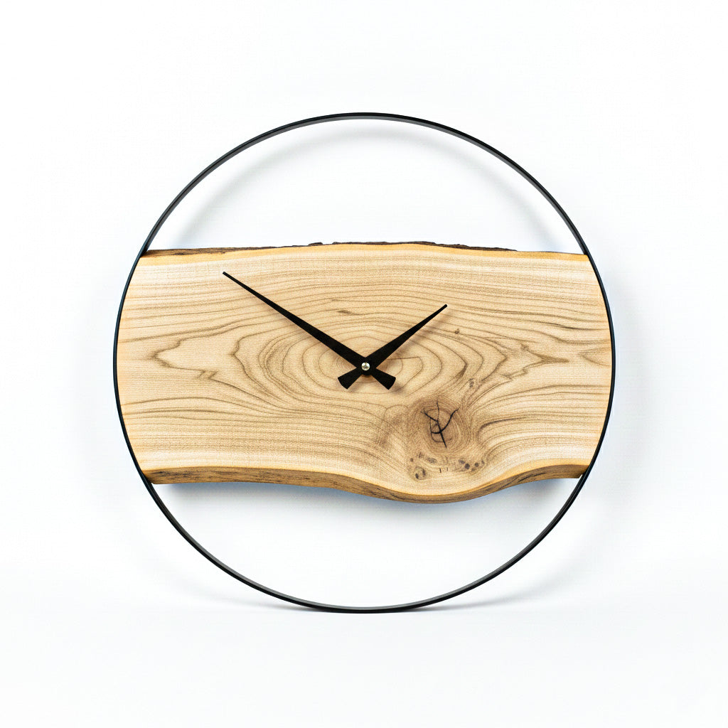 Light Wallnut Wall Clock