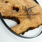 Olive Wood Wall Clock