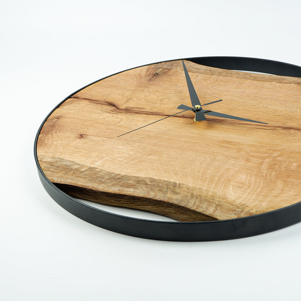 Oak Wood Wall Clock
