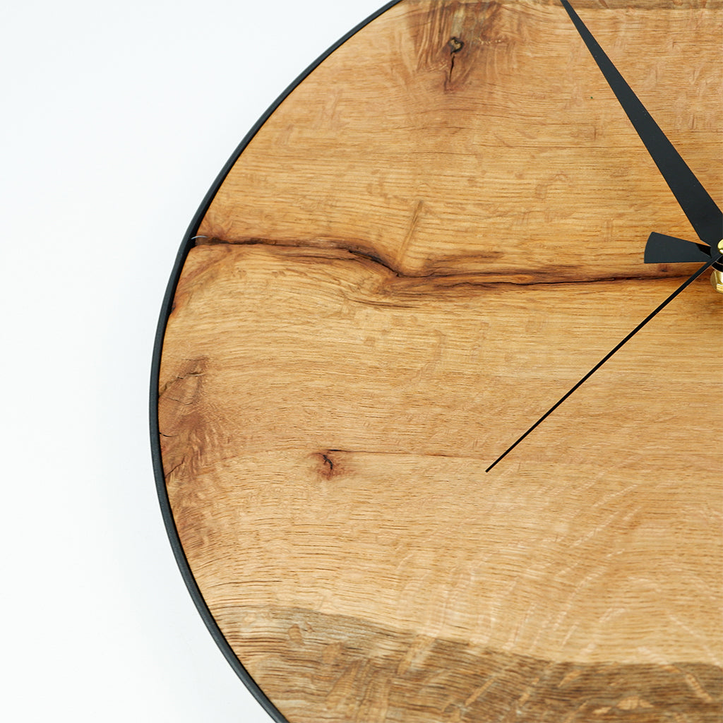 Oak Wood Wall Clock