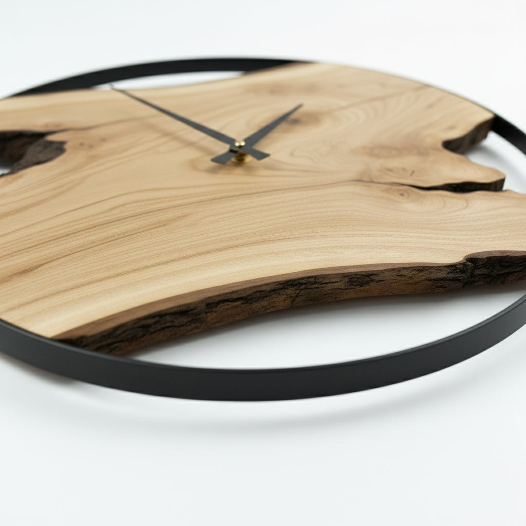 Light Wallnut Wall Clock