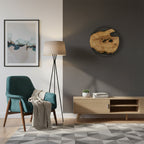 Olive Wood Wall Clock