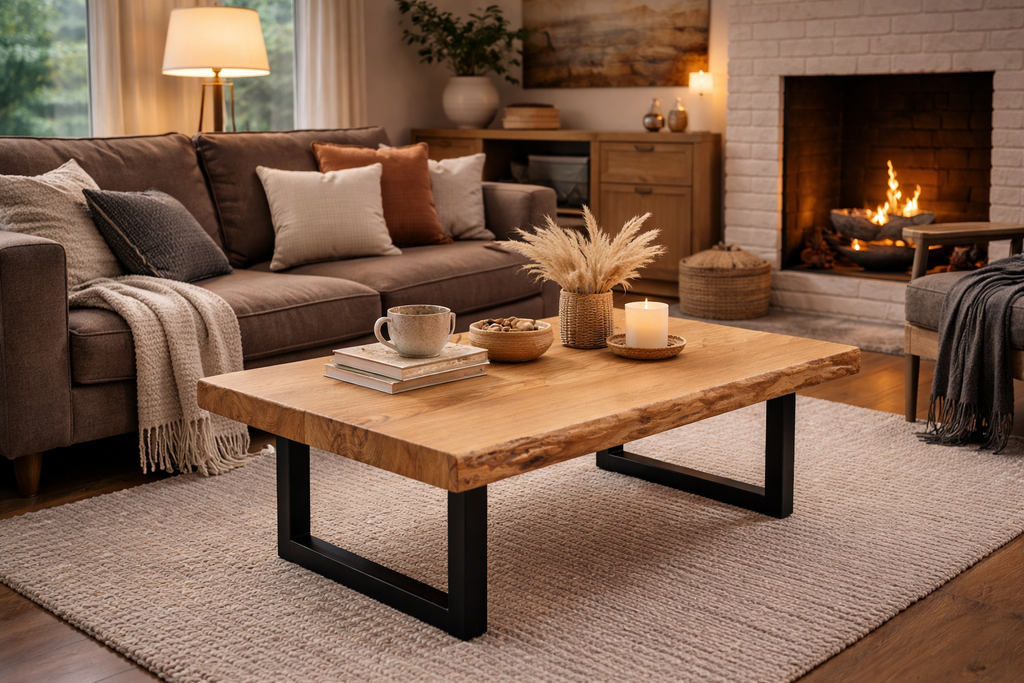 Chestnut Wood Coffee Table