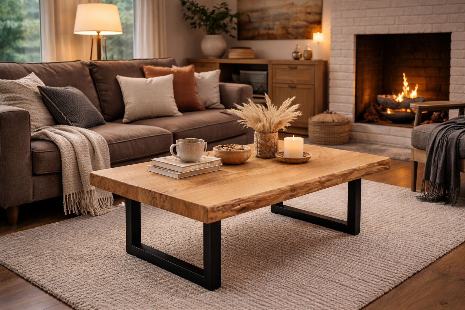 Chestnut Wood Coffee Table