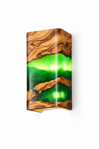 Custom Made Color Epoxy Olive Sconce