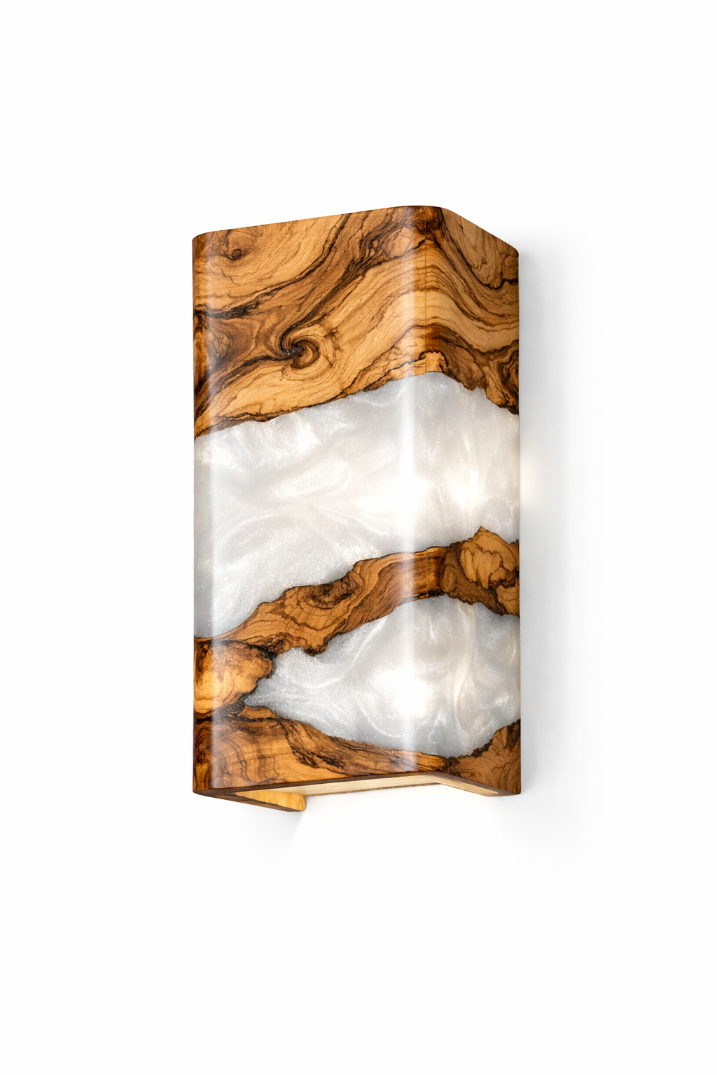 Custom Made Color Epoxy Olive Sconce