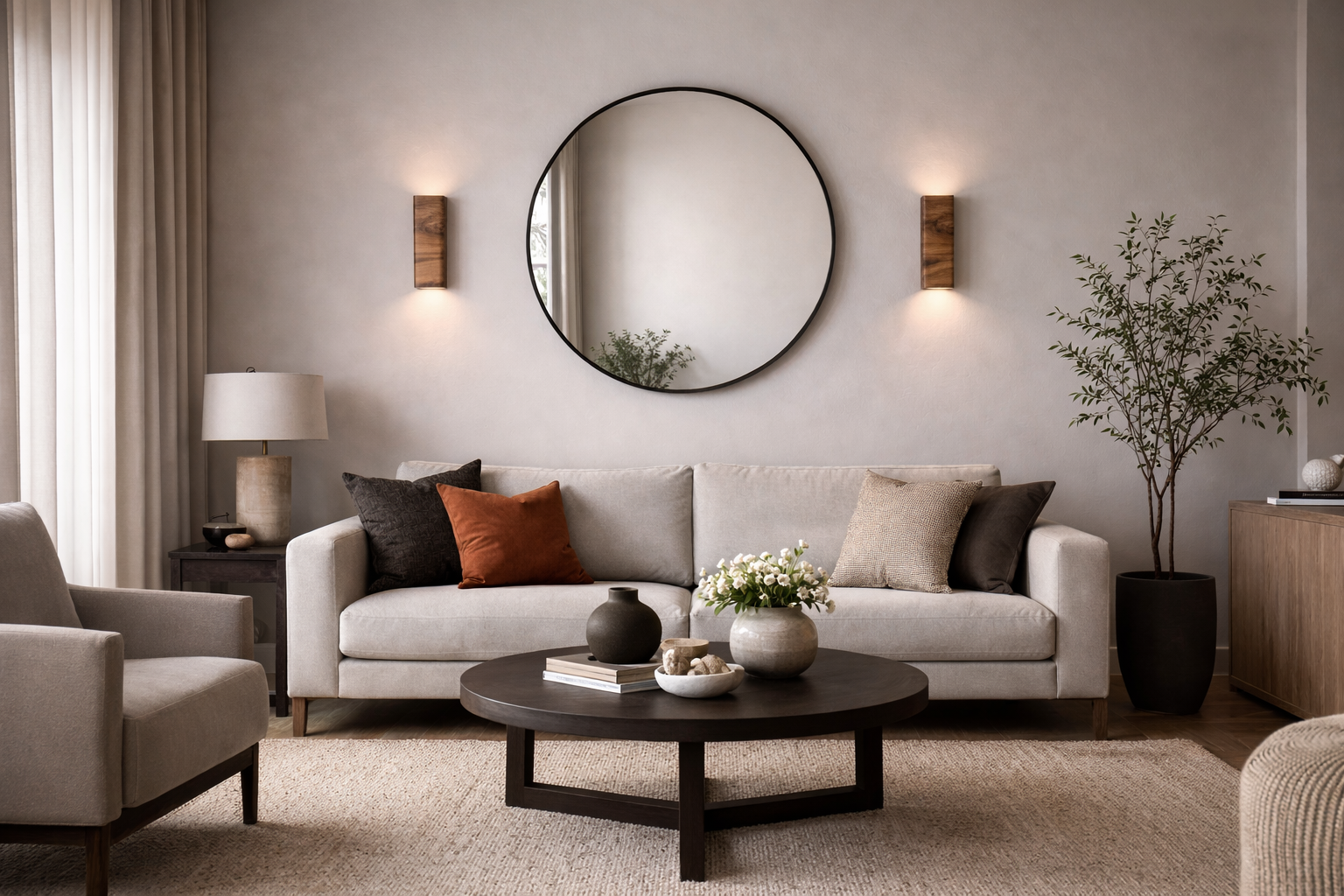 Wallnut Wood Sconce