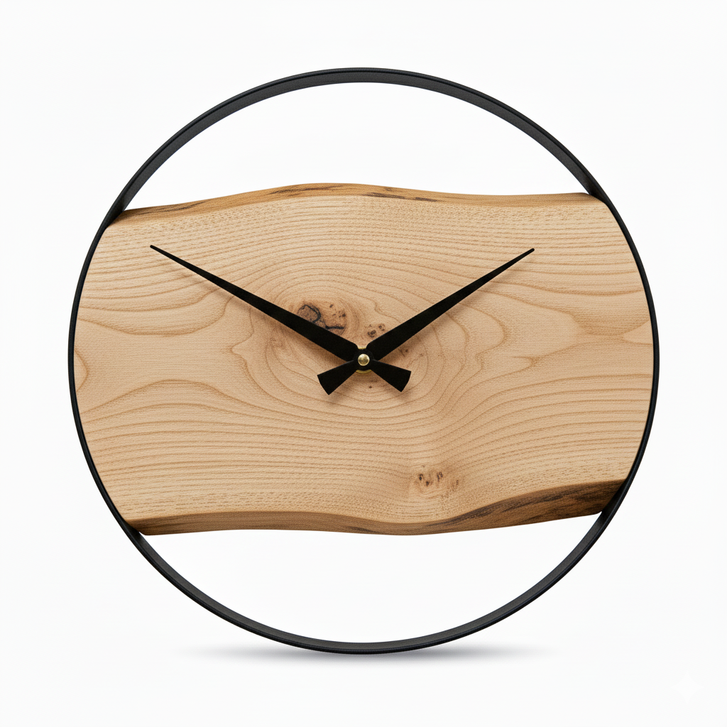 Wallnut Wall Clock