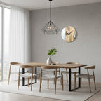 Transparent Epoxy Olive Wood Wall Clock