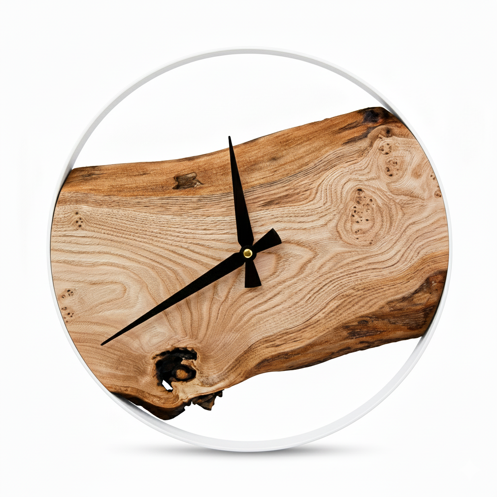 Wallnut Wall Clock